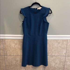 Elegant Blue/Teal Sleeveless Dress